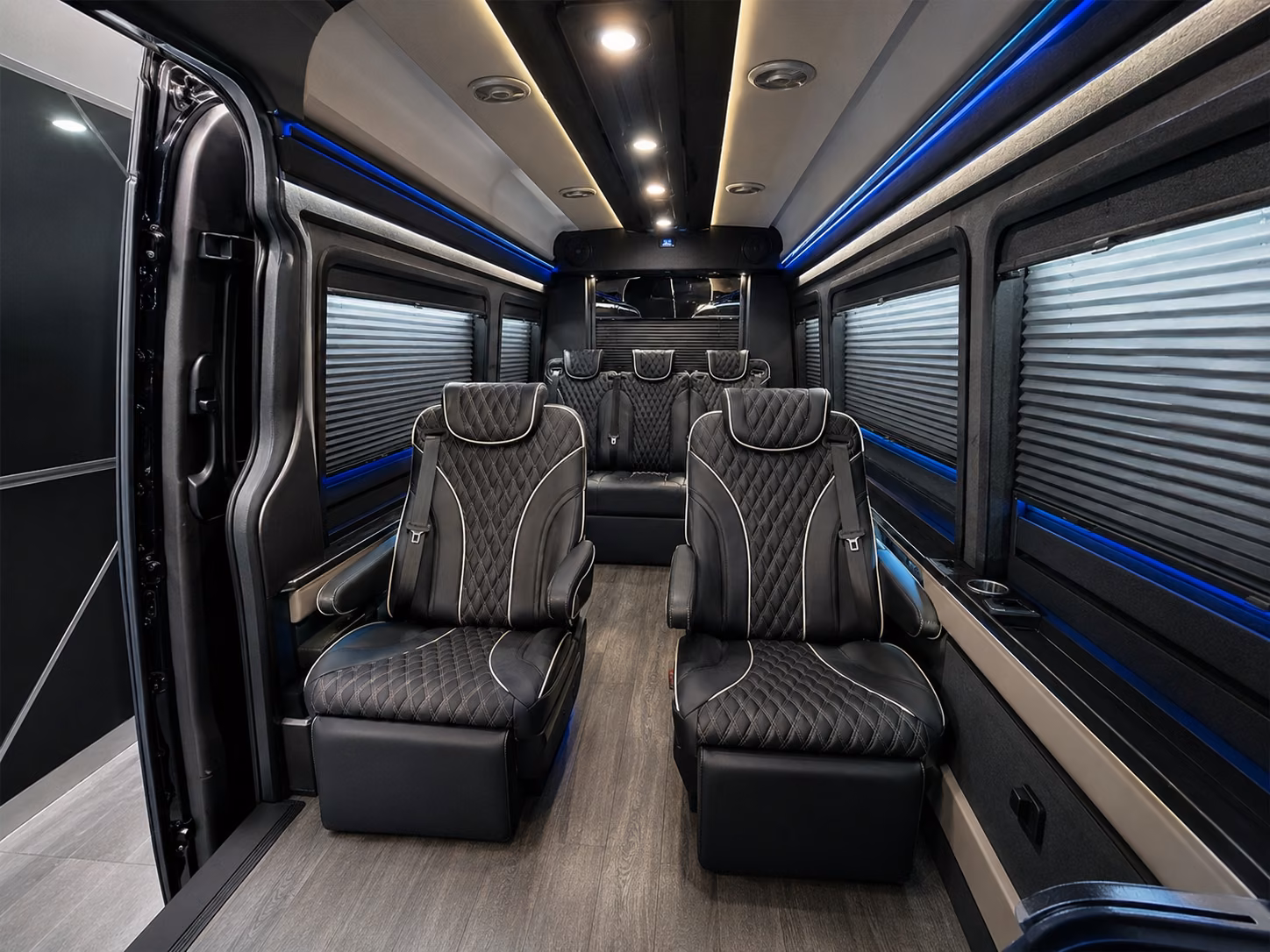 aurora 12 passenger sprinter van inside