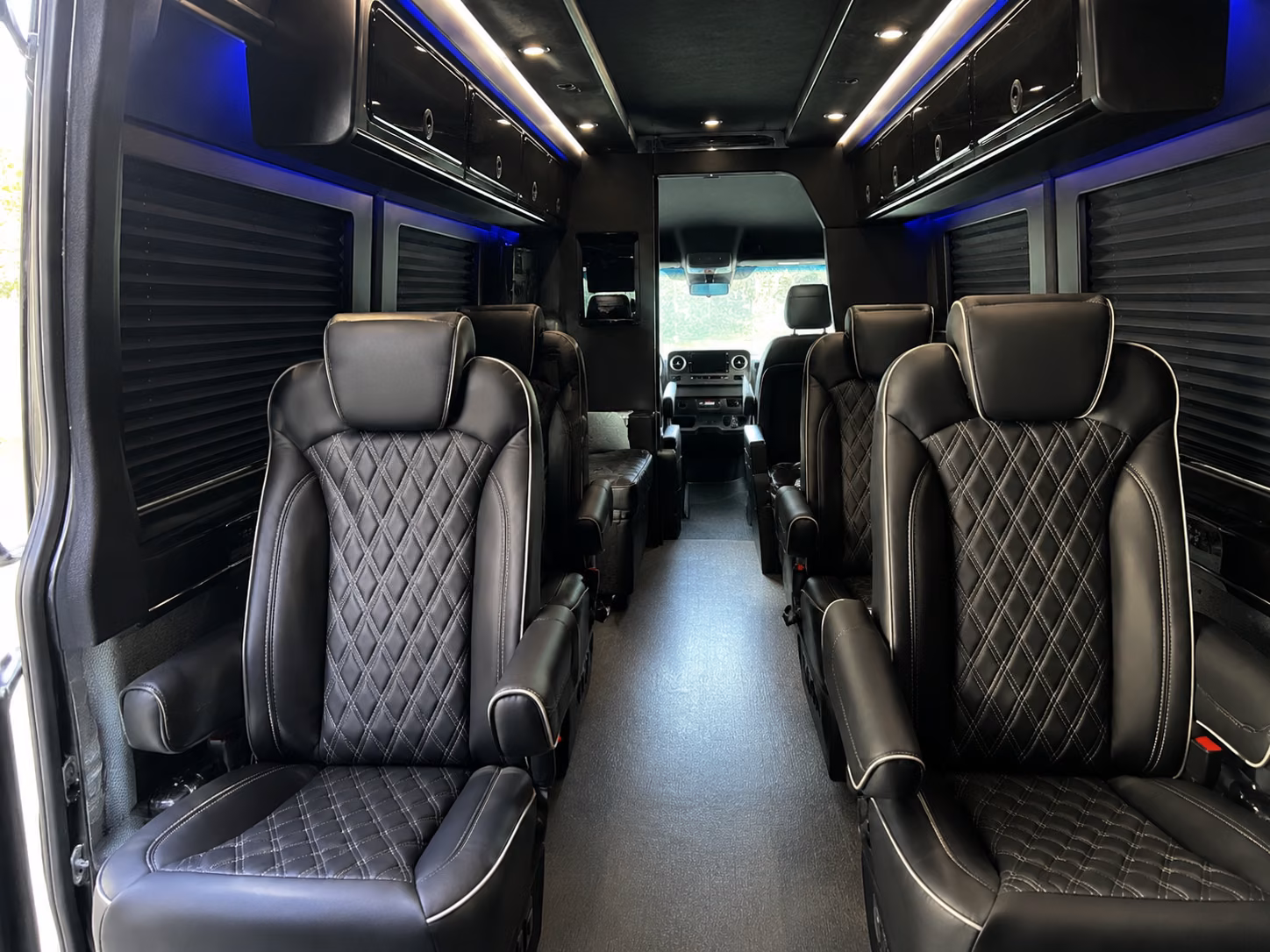 aurora 8 passenger sprinter van inside